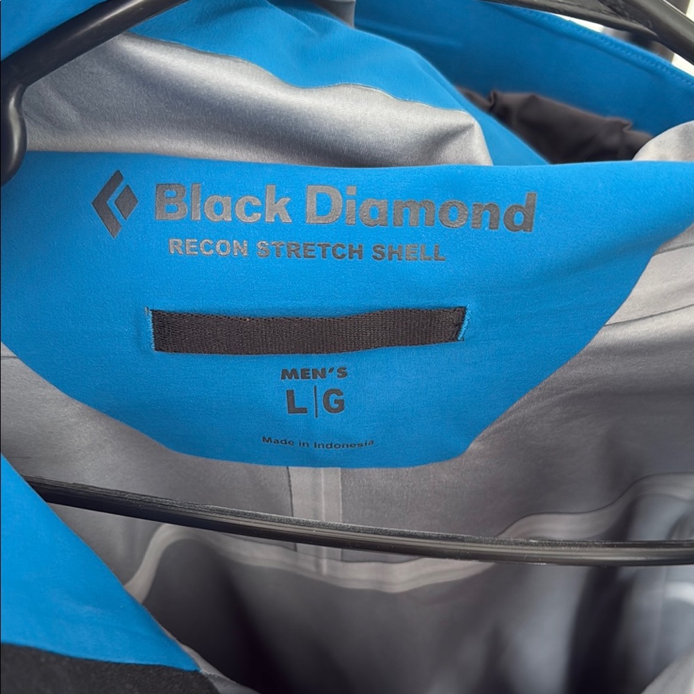 Black Diamond Men’s Recon Stretch Ski Shell – Kingfisher Blue – Size L - Picture 12 of 16
